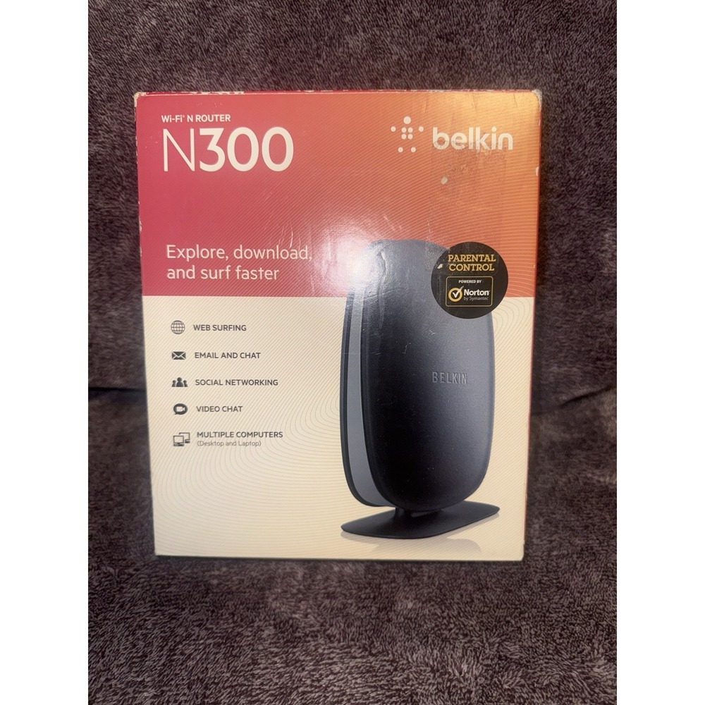Belkin‎ N300 Wi-Fi N Router OPEN BOX